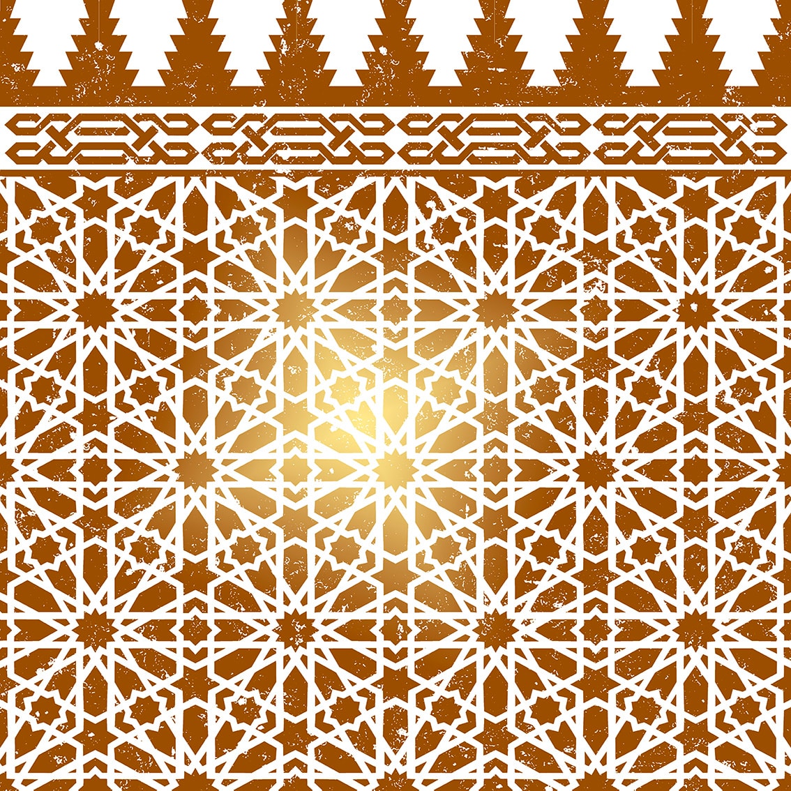 ROCED Alhambra Nazari սալիկ՝ ոսկեգույն