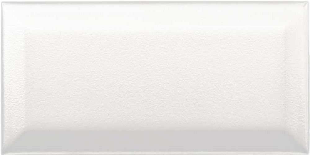 ROCED Bisel tile in White, matt