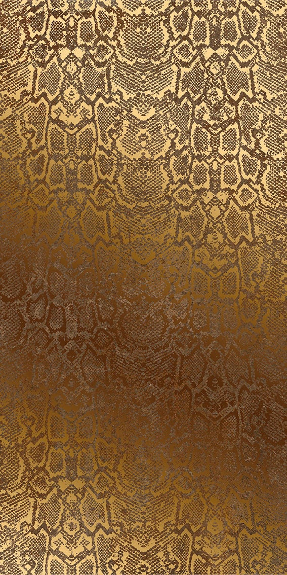 ROCED Exotic Leather Pyton սալիկ՝ ոսկեգույն