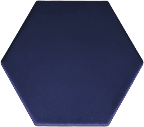 ROCED Hexagon Liso սալիկ՝ մուգ կապույտ, փայլատ