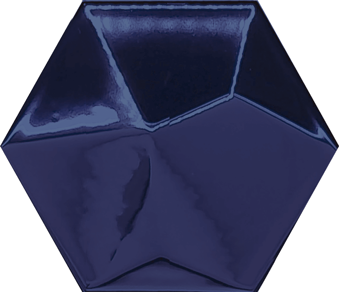 ROCED Hexagon Piramidal սալիկ՝ մուգ կապույտ