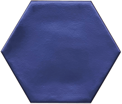 ROCED Hexagon Rustico սալիկ՝ մուգ կապույտ, փայլատ