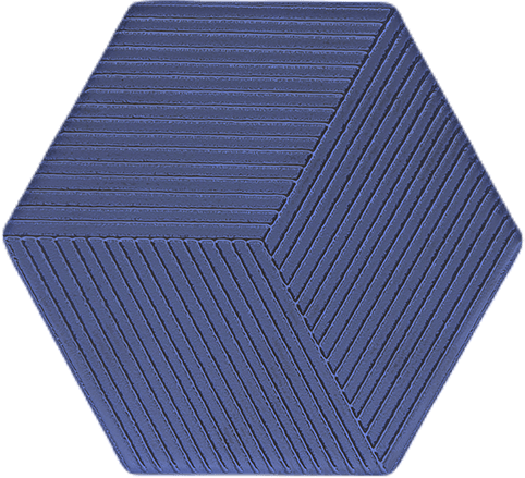 ROCED Hexagon Texture Texture 3 tile in Navy Blue