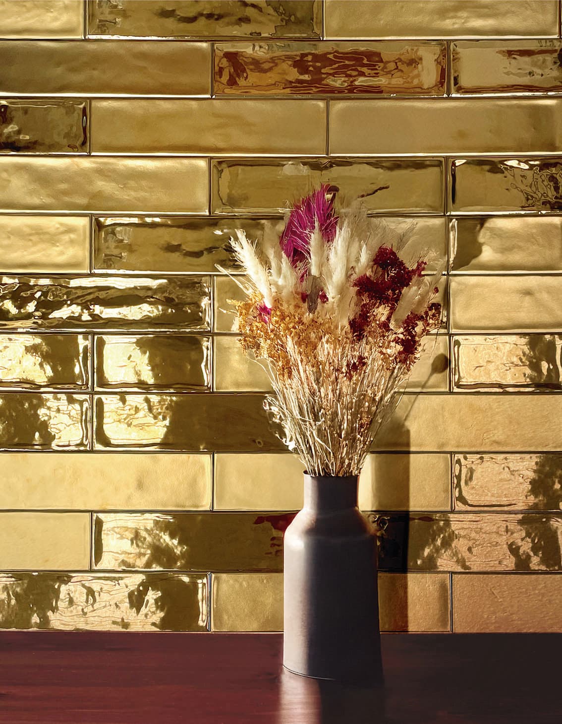 Rectangle Rustico Metallic Ceramic Tile
