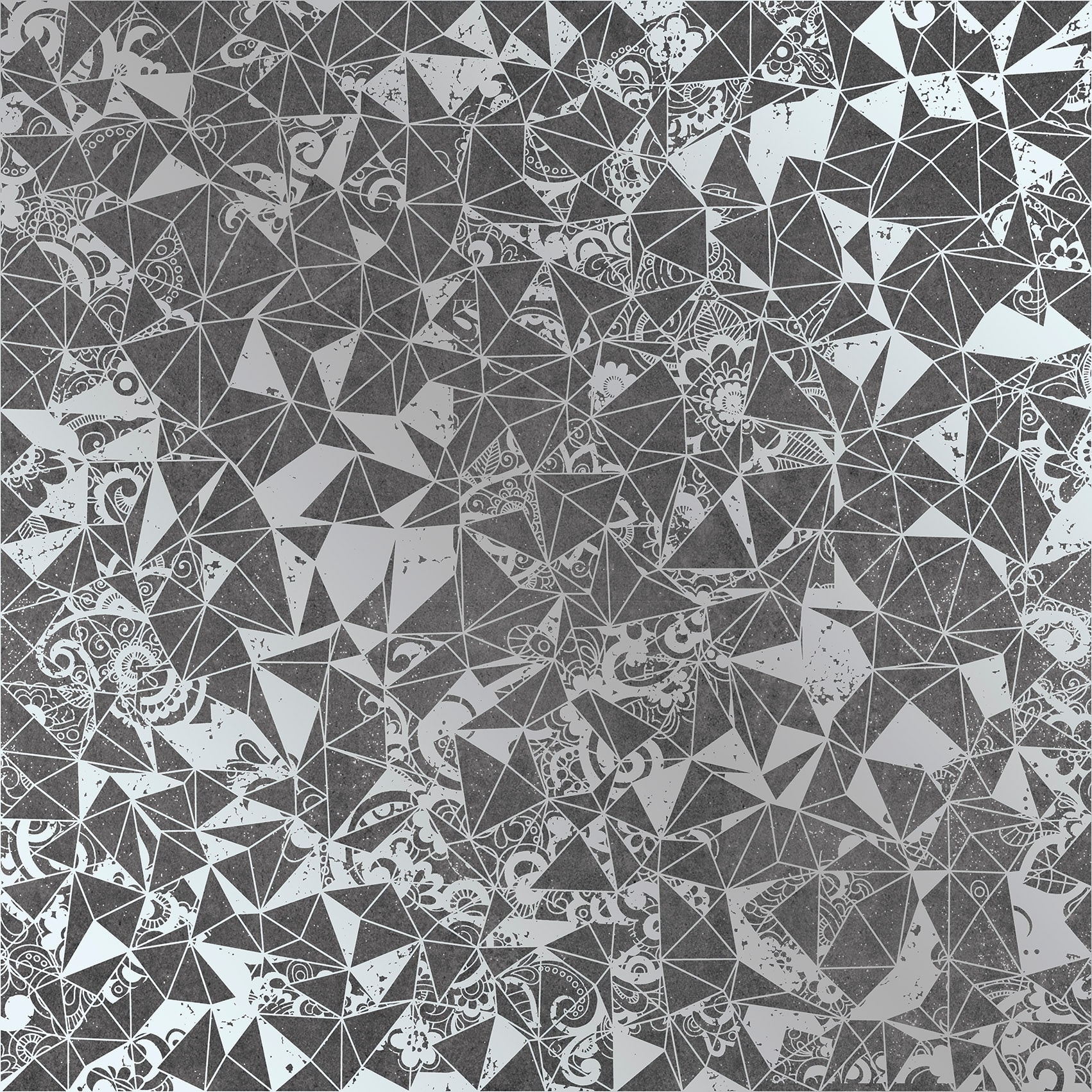 ROCED Trencadis tile in Silver