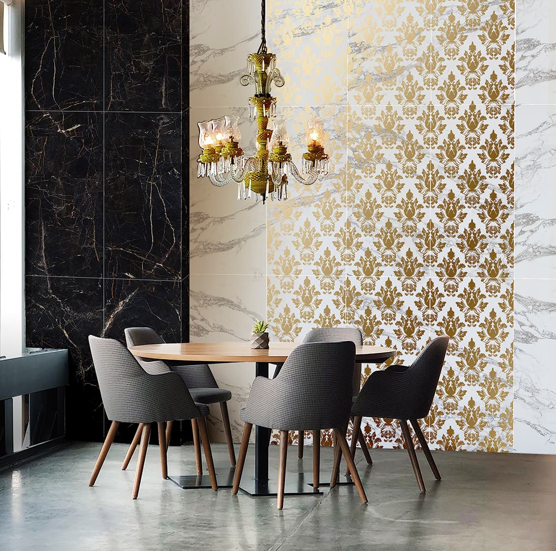 Victorian Metallic Porcelain Tile