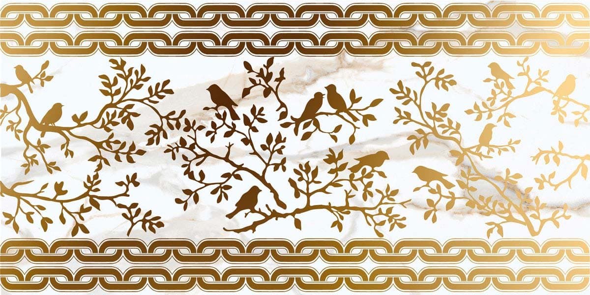 Birds Collection Metallic Tile