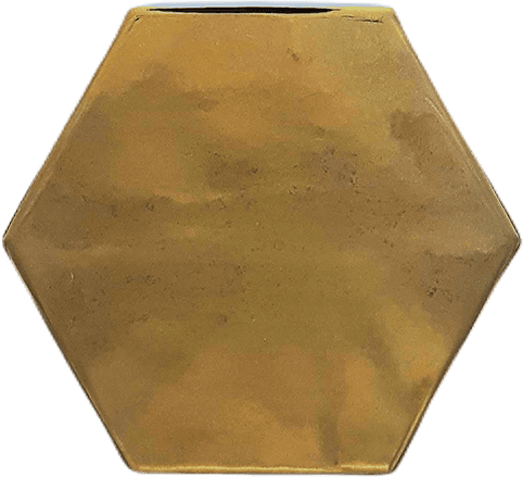 Hexagon Liso Metallic Ceramic Tile