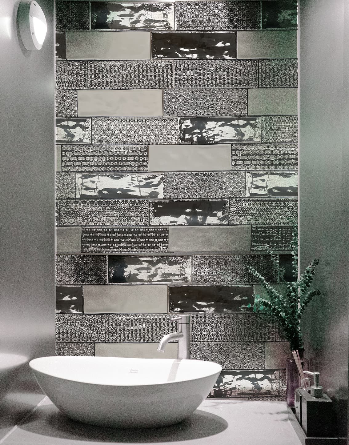 Керамическая плитка Rectangle Provenza с металлическим покрытием