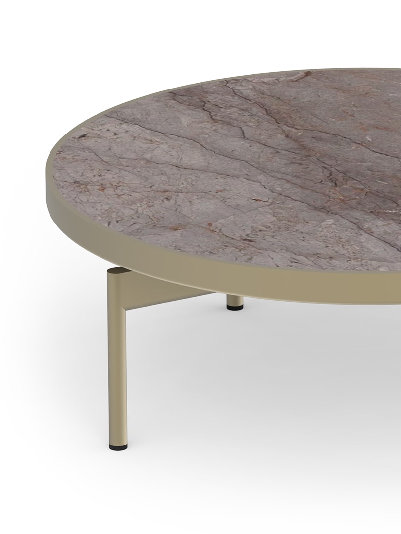GANDIABLASCO Onde round coffee table Ø90 × 36 cm, detail