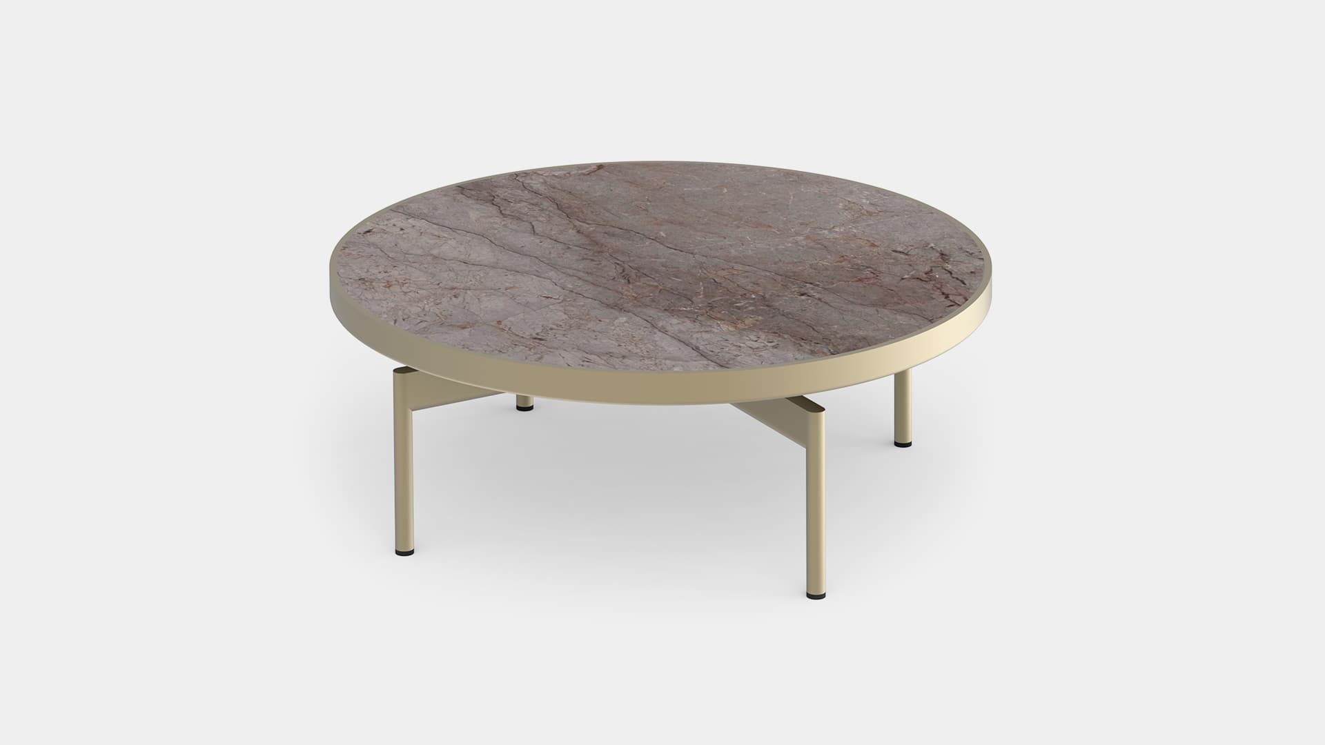 Onde round coffee table